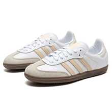 Adidas Originals SAMBA OG, Comfortable Soft Thin Sole, Durable Low-Top Sneakers, Unisex, White - White - View 7