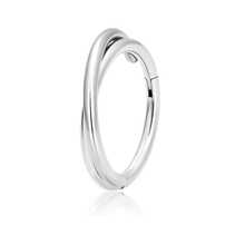 1pc G23 Titanium Hinged Hoop Nose Rings 18G 16G Septum Ring Body Piercing Jewelry Helix Cartilage Rook Earring - Silver 2 - View 16
