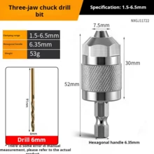 Detachable Lightweight Multi-Function Aluminum Alloy Conversion Clamp Head, Universal Hexagonal Shaft Three-Jaw Electric Grinder Conversion Clamp Head, New Upgraded High Concentricity Conversion Head Three-Jaw Clamp Head - Adapter Head Three-jaw Chuck - View 14