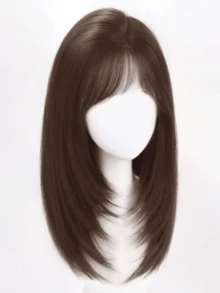 Front Lace Bangs Wig For Women, High Density Top Hairpieces To Cover White Hair And Add Volume, Invisible And No Pain Hair Extensions - Multicolor - View 14