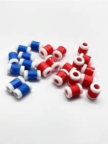 [1pc/5pcs] Sweater Knitting Counter, Knitting Needle Crochet Auxiliary Tool, Easy Operation, Unlikely To Forget [Large Red/Blue Handmade Knitting Counter], Red/Blue Handmade Knitting Tracker - Counter - View 5