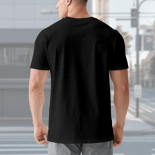 Camiseta Negra con Diseño de Estrella, Arcoíris y Flor que Brilla al Hacer Pipí para Uso Casual - Negro - Ver 3