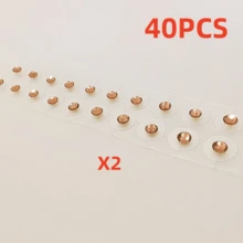 Perlas de acupresión para la oreja, la terapia de masaje de acupresión para la oreja ayuda a relajar el Body y la mente, aliviar el estrés, fácil de usar. - Multicolor - Ver 22