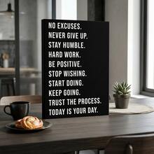 1 pieza Póster de arte de pared inspirador - Citas motivacionales para oficina, gimnasio, decoración del hogar - Regalo de aliento - Arte de pared de afirmación positiva - Arte de pared para emprendedores, arte de pared minimalista y motivacional | Impresión de cita positiva, estética simple, adecuada para el hogar, la oficina y el espacio de estudio, recordatorio suave diario y regalo reflexivo - Multicolor - Ver 9