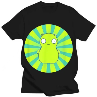 Bob's Burgers Kuchi Kopi Lime Green Hypno Wheel T-Shirt