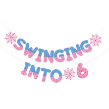 1 Set, Spider Web Birthday Bunting, Swinging Into 1st 2nd 3rd 4th 5th 6th Birthday Banner, Hero Themed Party Supplies For Boys Girls, Indoor Party Backdrop Decorations, Room Wall Hanging Decor, Birthday Party Favors - Multicolor - View 13