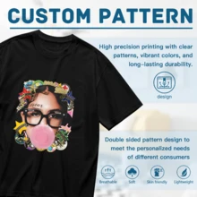 Camiseta de Algodón con Diseño Gráfico de ESTADO DE COTTON, Estilo Collage con Retrato y Motivo de Estrella, 100% Algodón, Corte Holgado, Ideal para Entusiastas del Streetwear y del Arte Contemporáneo - Negro - Ver 4
