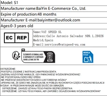 Lättviktsbarnvagn, Hopfällbar barnvagn för spädbarn, One-Touch-kollektion, Justerbart ryggstöd, Ventilerande nät, Lätt att bära, Lämplig för resor - Svart - Visa 12