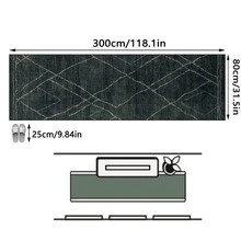 1 pieza Alfombra/Tapete/Felpudo/Pasillo de estilo marroquí vintage con patrón geométrico abstracto desgastado, alfombra suave y lavable para baño, cocina, entrada, pasillo, dormitorio, sala de estar y talla grande - Multicolor - Ver 13