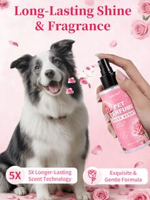 GJYC PET Salon Scents宠物除臭剂 - 天然玫瑰香型，持久留香（1瓶，3.38液体盎司） - 专业级香水 - 粉色 - 查看 4