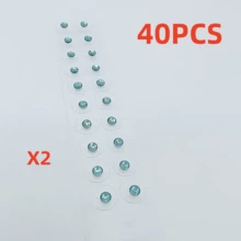 Perlas de acupresión para la oreja, la terapia de masaje de acupresión para la oreja ayuda a relajar el Body y la mente, aliviar el estrés, fácil de usar. - Multicolor - Ver 16