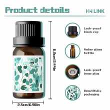 HWLINK 10ml Eucalyptus Essential Oil, Plant Essential Oil, Air Freshener, Reed Diffuser, Candle Making, Diffuser/Humidifier Essential Oil, Essential Oil Care, Mother's Day Gift, Travel Size - Eucalyptus - View 3