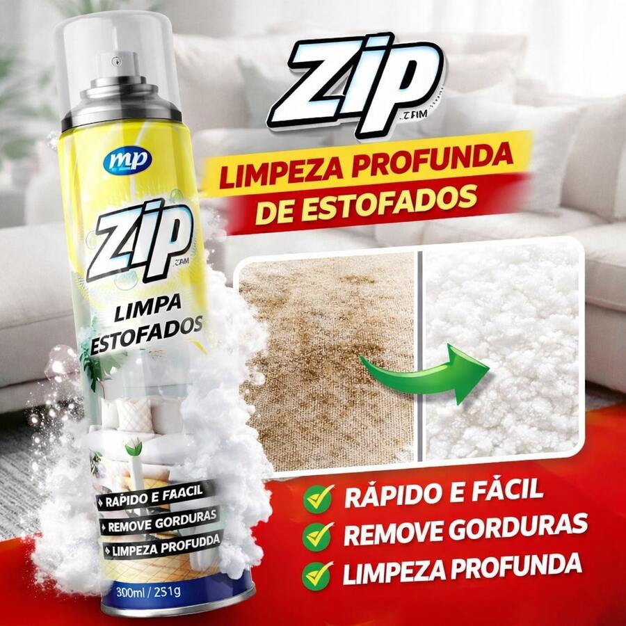 Zip Clean Upholstery Cleaning Foam Cleans Upholstery, Cushions, Sofas, Rugs, Car Seats, Carpets, And Headliners. - 1 Upholstery Cleaner - View 1