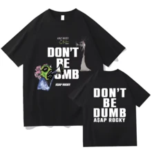 A$AP ROCKY Don T Be Dumb Tour 2026 Graphics Print T Shirts High Quality Mens Classic Tshirts Summer Cotton Tees Shirt Fans Gift - màu đen - Xem 1