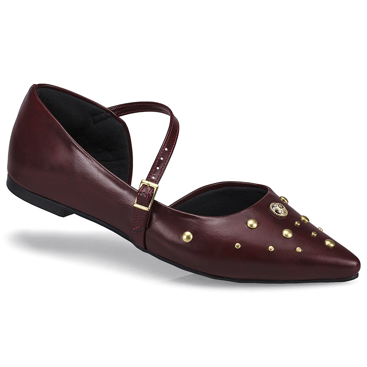 Women's Slingback Pointed Toe Flat Shoe Fashion Mule 6773 - Redwood - View 1