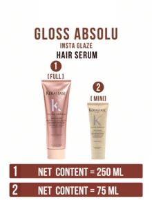Kérastase GLOSS ABSOLU 瞬间亮泽护发素，250毫升/8.45液体盎司 - 100小时持久柔顺亮泽，先进的双重锁水保湿技术，165%深层保湿成分和161%抗毛躁亮泽成分，注入透明质酸和野玫瑰提取物，温和滋养并修复长而毛躁的头发，易于冲洗，不油腻配方。 - 卡詩釉光玫瑰精華露 - 查看 4