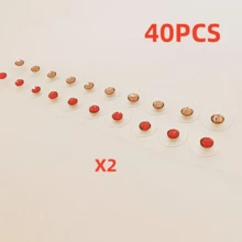 Perlas de acupresión para la oreja, la terapia de masaje de acupresión para la oreja ayuda a relajar el Body y la mente, aliviar el estrés, fácil de usar. - Multicolor - Ver 31