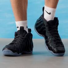 Zapatillas de baloncesto Nike Air Foamposite One clásicas, retro, versátiles y cómodas de caña alta para hombre - Negro - Ver 3