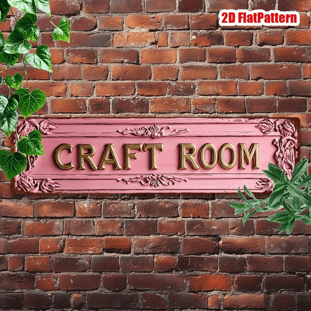 2D 复古手工金属招牌，1 件装，创意街牌，家居装饰，房间装饰，餐厅装饰，咖啡馆装饰，车库装饰，农舍风格装饰，4.0 x 16.0 英寸，2D 平面 - 1PC - 查看 1