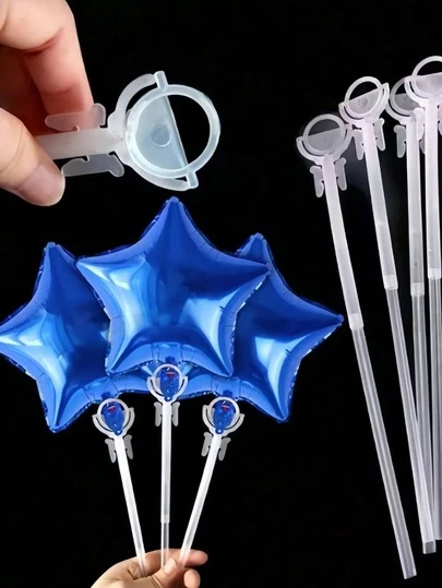 派对气球配件套装 - 迷你挂架和杯架，气球夹，适用于婚礼、生日和各种节日派对