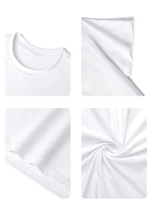Camiseta de manga corta con cuello redondo y estampado gráfico "Italian Brainrot" para niño preadolescente, top de moda de verano para niños - Blanco - Ver 10
