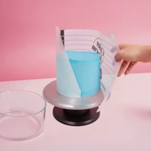 圆形可调节蛋糕圈模具可伸缩翻糖工具慕斯蛋糕圈亚克力圆形烘焙圈DIY慕斯蛋糕模具装饰工具圆形蛋糕装饰工具 - 彩色 - 查看 4