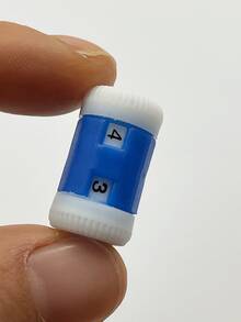 [1pc/5pcs] Sweater Knitting Counter, Knitting Needle Crochet Auxiliary Tool, Easy Operation, Unlikely To Forget [Large Red/Blue Handmade Knitting Counter], Red/Blue Handmade Knitting Tracker - Counter - View 2