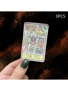 90s Style Stickers, Suitable For Laptops, Notebooks, Water Bottles, Gaming Devices, Desks And Personal Areas, Ideal For Retro Gaming Enthusiasts And Humor Lovers - Multicolor - View 13