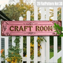 2D 复古手工金属招牌，1 件装，创意街牌，家居装饰，房间装饰，餐厅装饰，咖啡馆装饰，车库装饰，农舍风格装饰，4.0 x 16.0 英寸，2D 平面 - 1PC - 查看 4