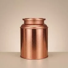 1 hộp thiếc đựng trà 125g, hộp tròn kín hơi dùng để đựng vỏ quýt khô, hoàng kỳ, trà Kim Tinh, bao bì quà tặng, hộp đựng thực phẩm, thích hợp để bảo quản hàng ngày và làm quà tặng. - Nhiều màu - Xem 7