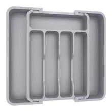 Organizador expandible para cubiertos, estante de almacenamiento de cubiertos de gran capacidad, apto para cajones, encimeras y armarios, accesorios de organización de cocina - Multicolor - Ver 14