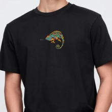 1pc Colorful Lizard Embroidered Patch, Chameleon Patch, Iron-On, Suitable For Backpacks, Hats, Jackets - Multicolor - View 4