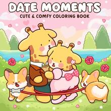 48页 - 220克/平方米，可爱宠物主题涂色书，厚纸材质，柔和可爱风格，拟人化可爱宠物+场景图案，分层线条画，适合儿童涂色、缓解压力、促进亲子互动，可爱宠物涂色书，送给女孩、婚礼季、母亲节的理想礼物 - Date moments - 查看 13
