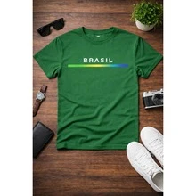 Men's Brazil T-Shirt - Comfort And Style For The World Cup - 綠色 - 查看 4