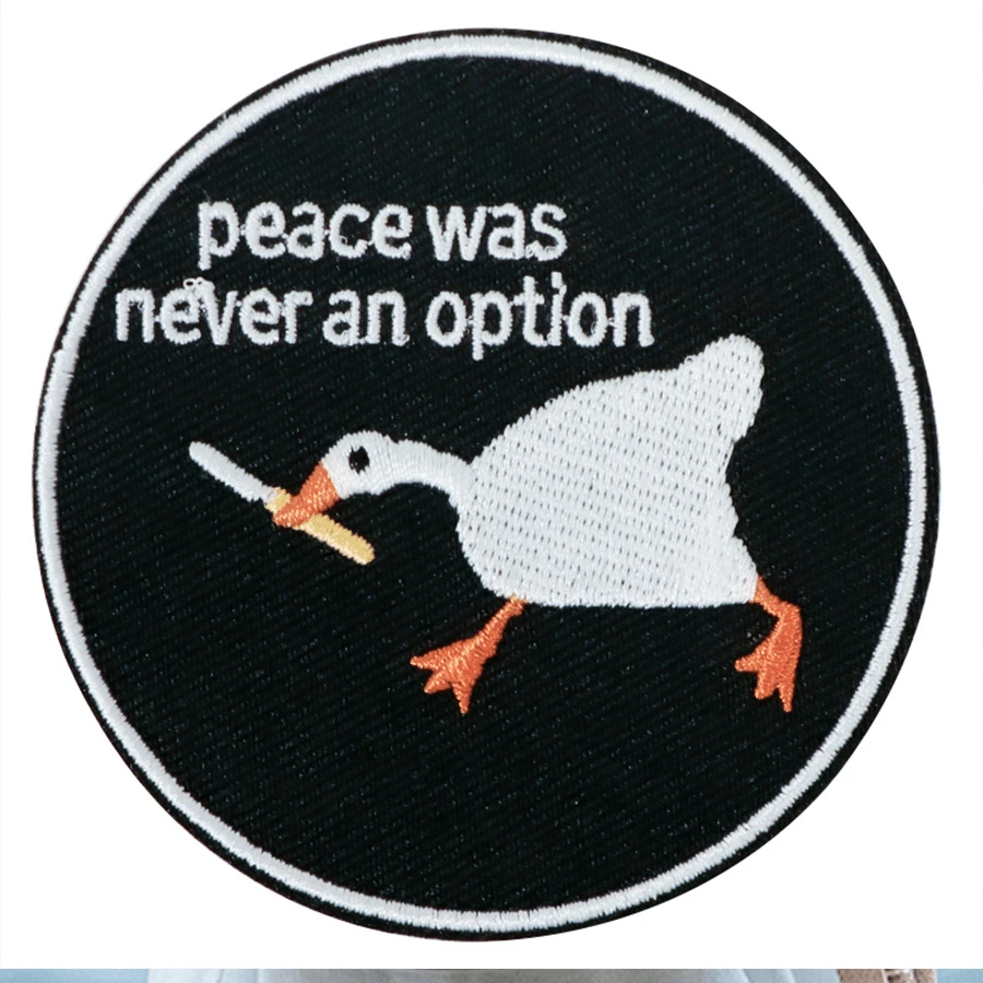 1pc Silly Goose Embroidered Patch, Humorous Funny Patch, Iron-On/Applicable For Backpacks, Hats, Jackets - Multicolor - View 1