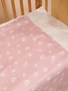 1pc Soft, Comfortable & Breathable Baby Swaddle Blanket With Printed Pattern, Oeko-Tex Certified - Multicolor - View 2