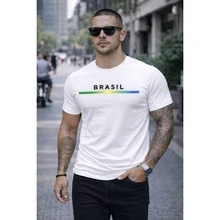 Men's Brazil T-Shirt - Comfort And Style For The World Cup - White - View 2