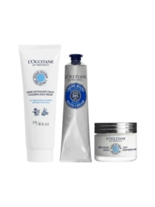 L'Occitane Bộ 3 sản phẩm chăm sóc da Shea Skin Care Trio (Kem tẩy trang 125ml + Kem dưỡng da tay 30ml + Kem dưỡng da dịu nhẹ 50ml) 4.8oz/125ml + 1oz/30ml + 1.7oz/50ml - Nhiều màu - Xem 2