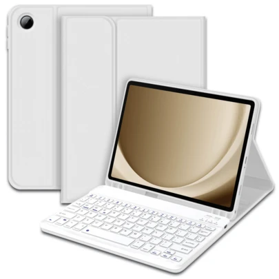 可拆卸无线蓝牙键盘（150mAh），带笔槽，键盘保护套兼容三星 Galaxy Tab Redm SE