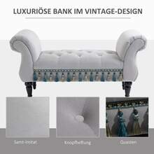 Bedroom Benches - Grey - View 4