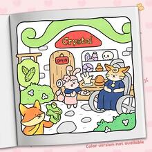 40 Pages - 180gsm, A Fantasy Adventure Coloring Book, Thick And Durable Paper, Soft And Cute Style, Includes Knight And Pet + Castle Adventure Scenes, Line Drawing Coloring, Rich In Layers, Suitable For Children's Coloring + Stress Relief + Parent-Child Interaction, An Educational Picture Book For Children, A Suitable Gift For Girls, A Perfect Gift For Wedding Season And Mother's Day - Fantasy Friends - View 8