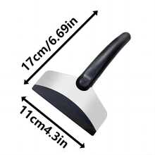 Stainless Steel Car Ice Scraper, Winter Windshield Snow Removal Tool - Multicolor - View 2