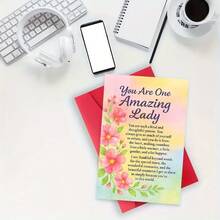 1. Thiệp "Bạn Thật Là Một Người Phụ Nữ Tuyệt Vời", được thiết kế để bày tỏ lòng biết ơn, là món quà hoàn hảo dành cho mẹ, chị em gái hoặc bạn bè, truyền tải sự tử tế và ấm áp trong những dịp đặc biệt. - Bộ - Xem 6