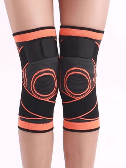 1/2 pièces Genouillères de compression en nylon, support de genou amortissant enveloppant pour les sports de plein air, la randonnée, le cyclisme, le football, le basketball, la course à pied, genouillère respirante pour hommes et femmes