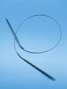 80cm Long Crochet Hooks, Knitting Needles, Stainless Steel Circular Knitting Needles 2.0-6.0mm, Festival Handcraft Weaving Tools - 80cm Stainless Steel Circular Knitting Needle - View 1