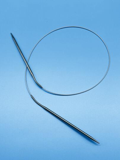 80厘米长钩针、棒针、不锈钢环形棒针（2.0-6.0毫米）、节日手工编织工具