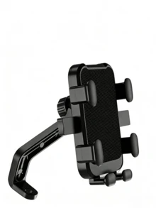 Universal Bicycle Phone Holder With Safety Clip - Black 2 - View 5