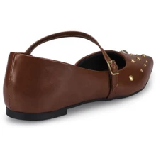 Women's Slingback Pointed Toe Flat Shoe Fashion Mule 6773 - Lạc đà - Xem 5
