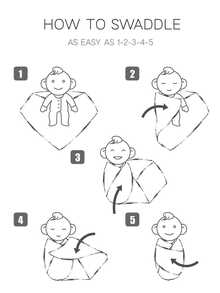 1pc Soft, Comfortable & Breathable Baby Swaddle Blanket With Printed Pattern, Oeko-Tex Certified - Multicolor - View 10