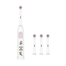 1pc Electric Toothbrush With 4 Brush Heads, Includes 2 AAA Batteries, Smart Cleaning Battery-Powered Electric Toothbrush, Soft, Skiing Boy - White - View 6
